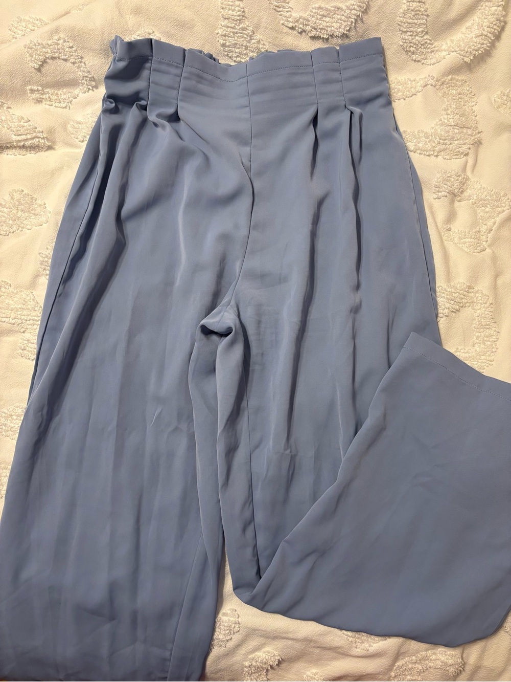 SHEIN Dusty Blue High-Rise Trousers